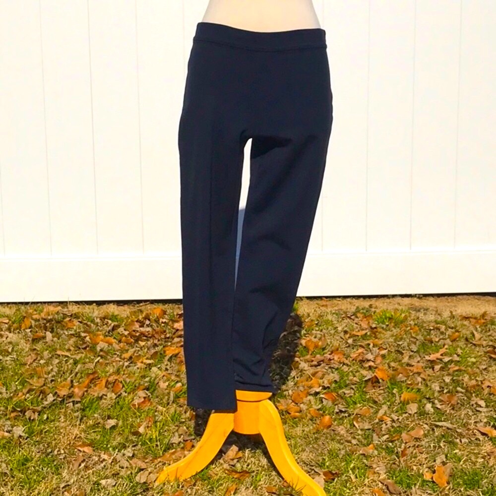 Max Studio Blue Pants with Ankle Zippers Size Medium